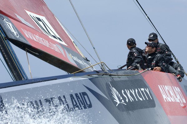 Emirates Team New Zealand complete the 10-team strong competitor line-up on Auckland�s Waitemata Harbour